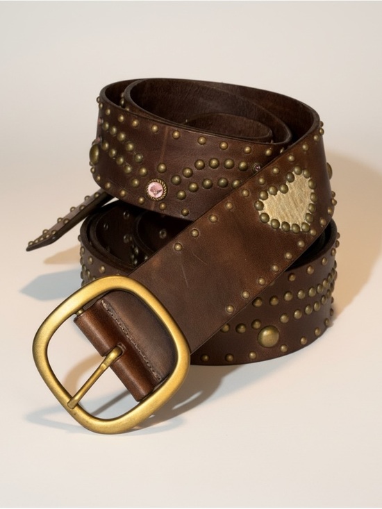 Anthropologie Accessories - Streets Ahead Anthropologie Hearts and studs leather bohemian belt